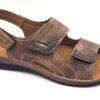 SANDALIA DOS VELCROS Y EN TALON P/GEL