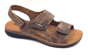 SANDALIA DOS VELCROS Y EN TALON P/GEL