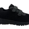 DEPORTIVO VELCRO JASPEADO TODO NEGRO