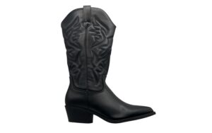 BATA TEJANO BORDADOS TACON MEDIO