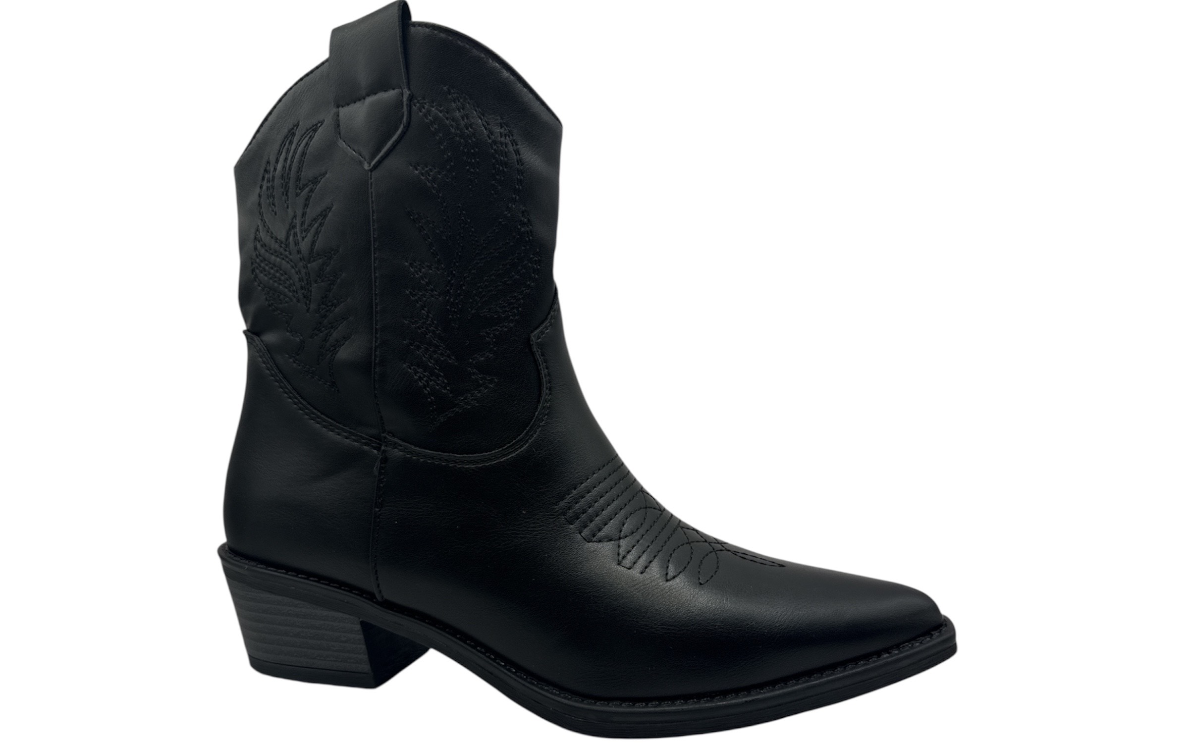 BATIN TEJANO BORDADOS TACON MEDIO