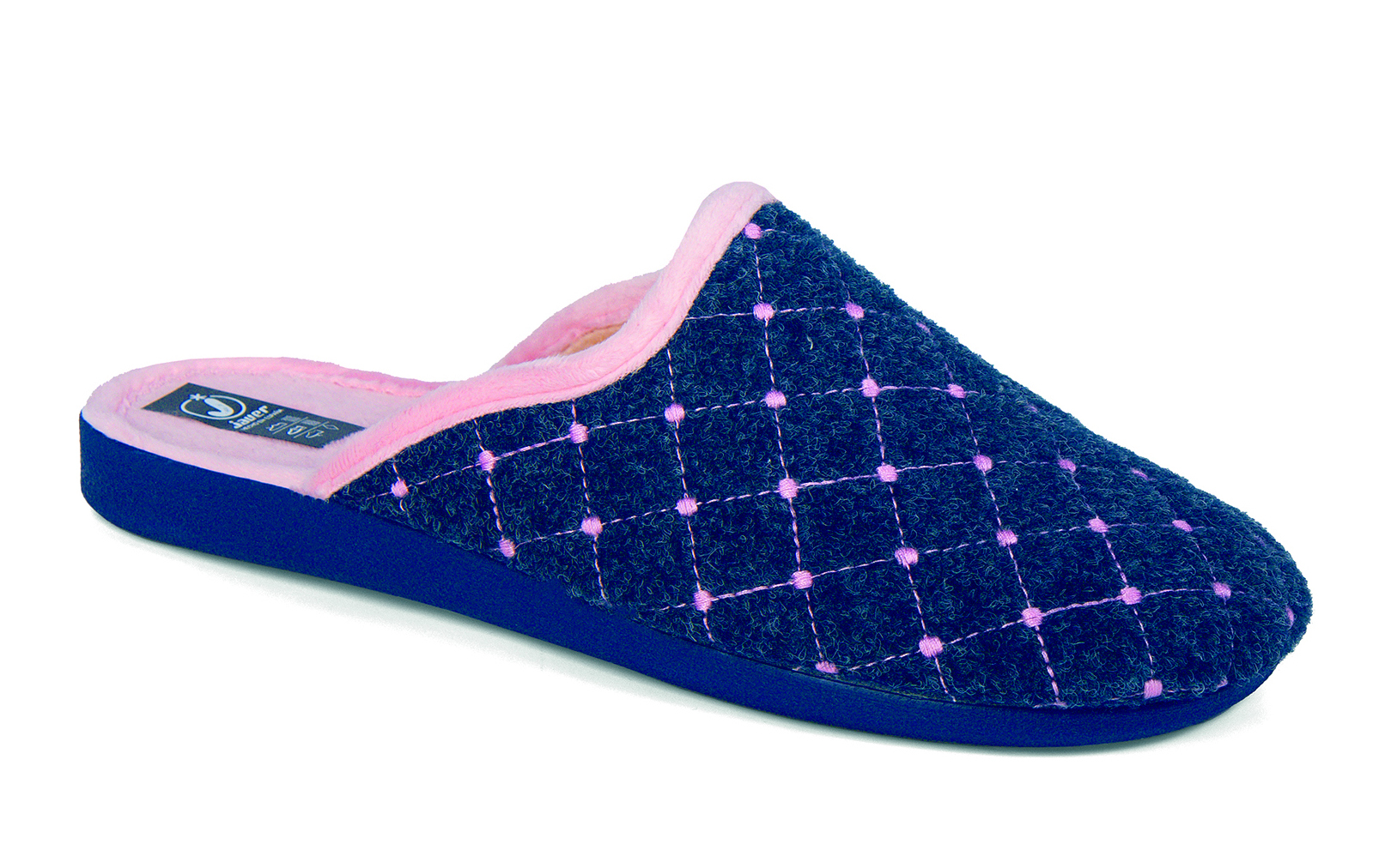 CHINELA BORDADOS PUNTOS Y CUADRADOS