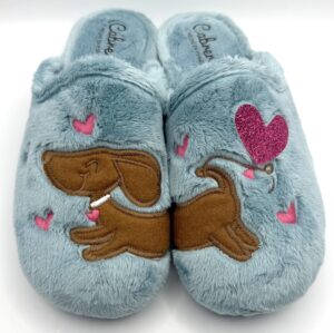 CHINELA PERRO SALCHICHA PISO GOMA