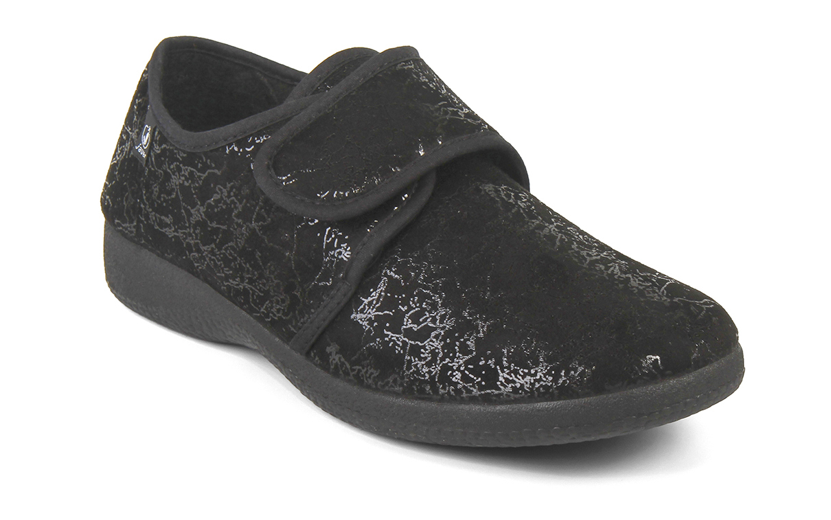 ZAPATILLA VELCRO JASPEADA CUÑITA