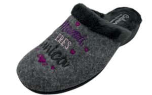 ZAPATILLA " MAMA ERES UNICA" CUÑA GOMA