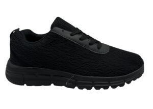 DEPORTIVO JASPEADO TODO NEGRO