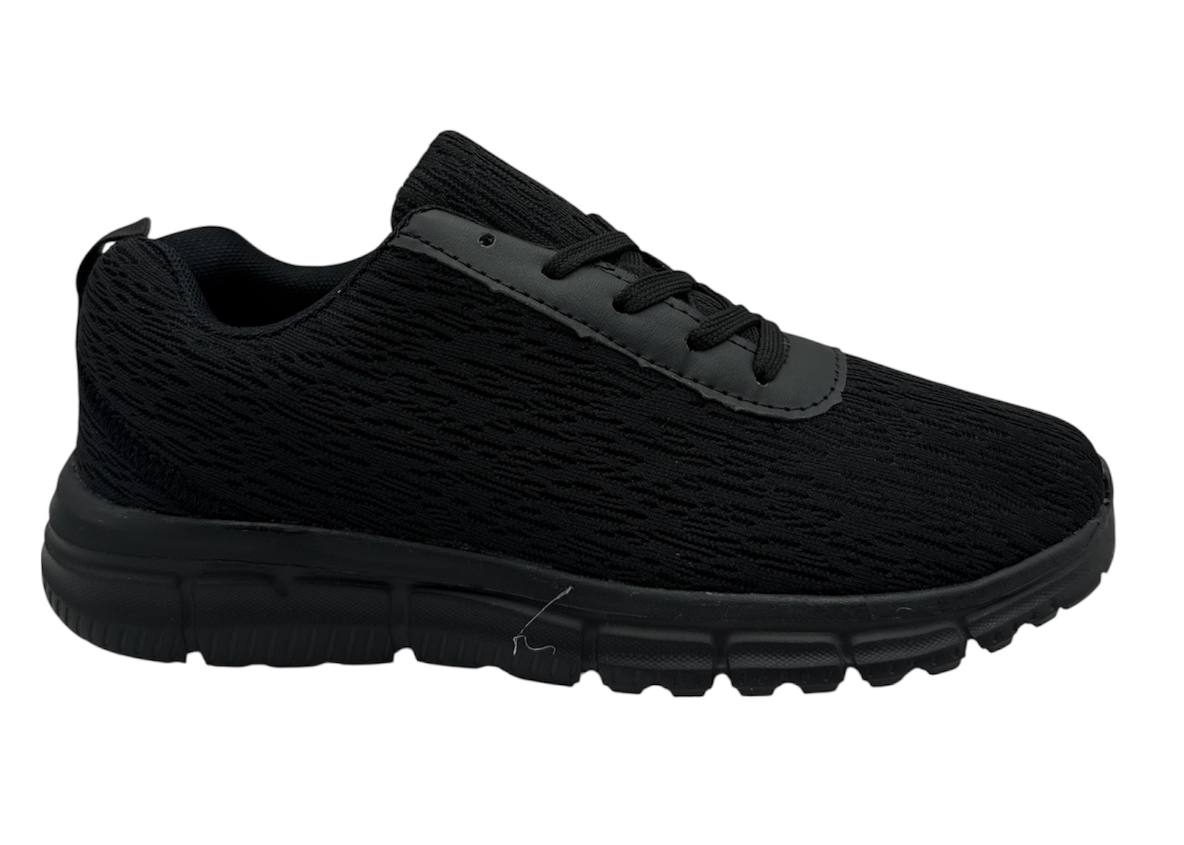 DEPORTIVO JASPEADO TODO NEGRO