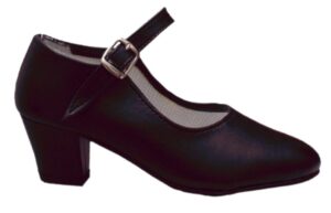 ZAPATO DE FLAMENCA TACON HEBILLA