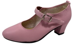 ZAPATO DE FLAMENCA TACON HEBILLA