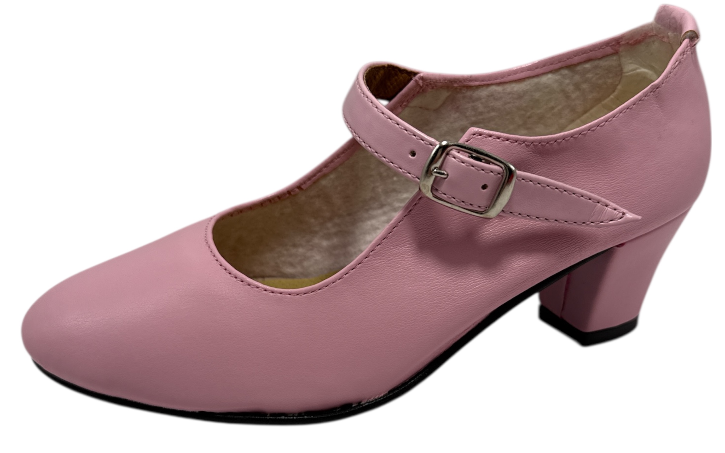 ZAPATO DE FLAMENCA TACON HEBILLA