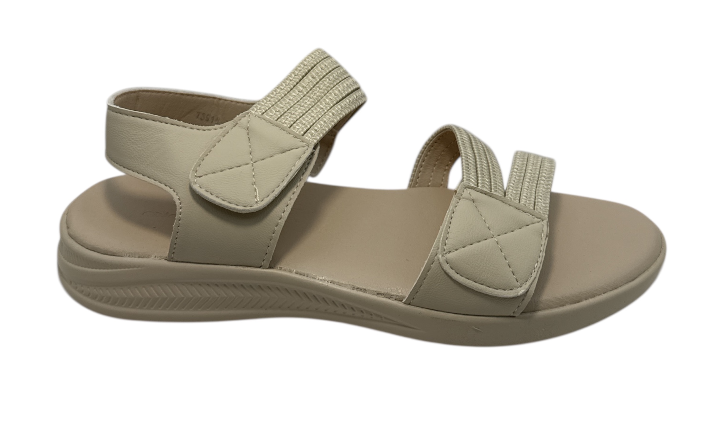 SANDALIA BANDA VECRO Y CRUZ EMPEINE GEL