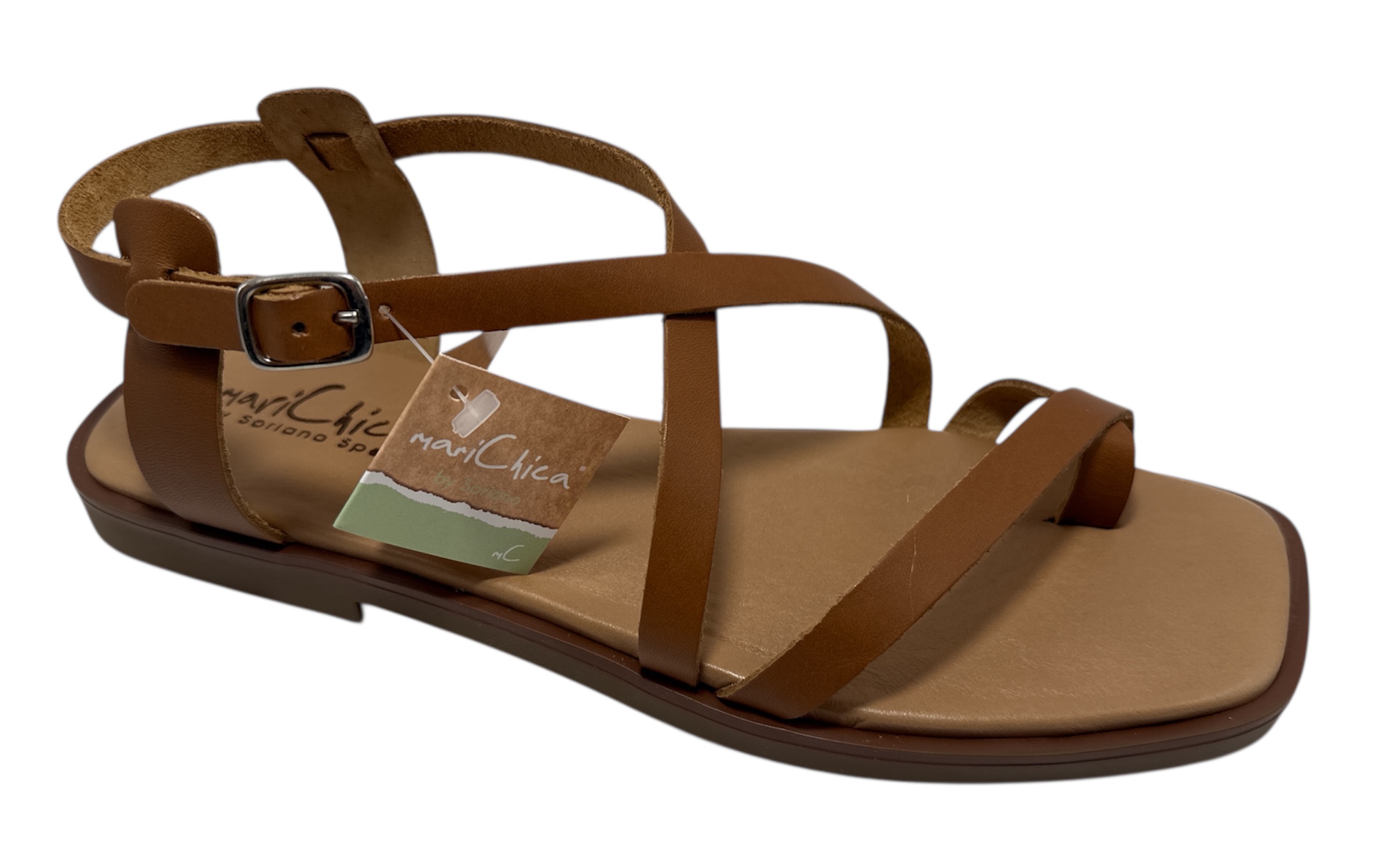 SANDALIA MULTITIRAS DEDO ENGANCHADO GEL