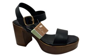 SANDALIA BANDA CORREITA TACON PLATAFORMA