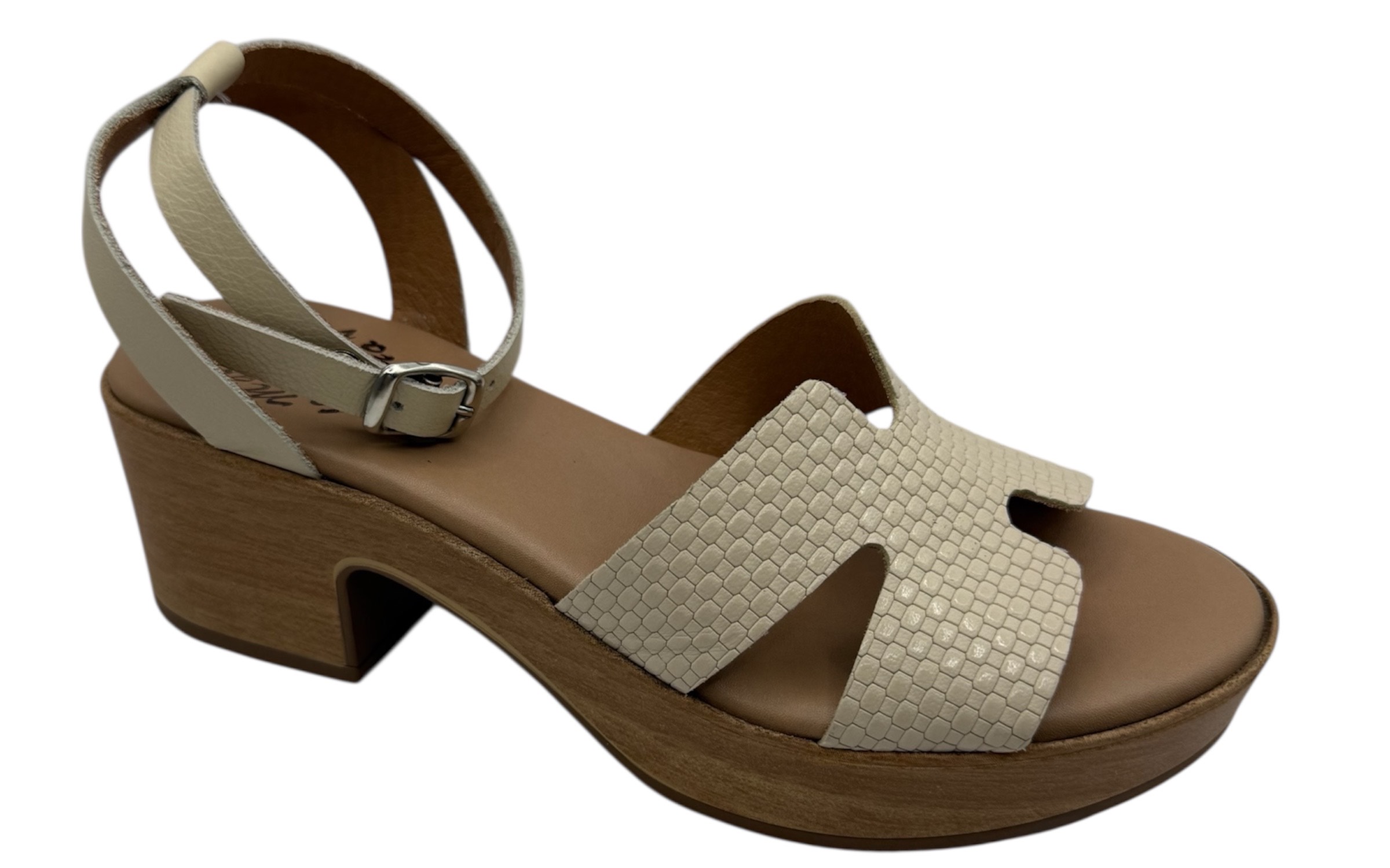 SANDALIA BANDA CORREITA TACON PLATAFORMA