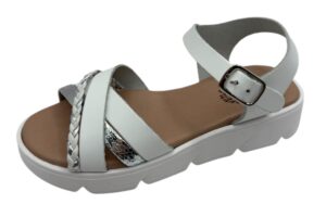 SANDALIA BANDAS CRUZADAS TENZA PIEL GEL