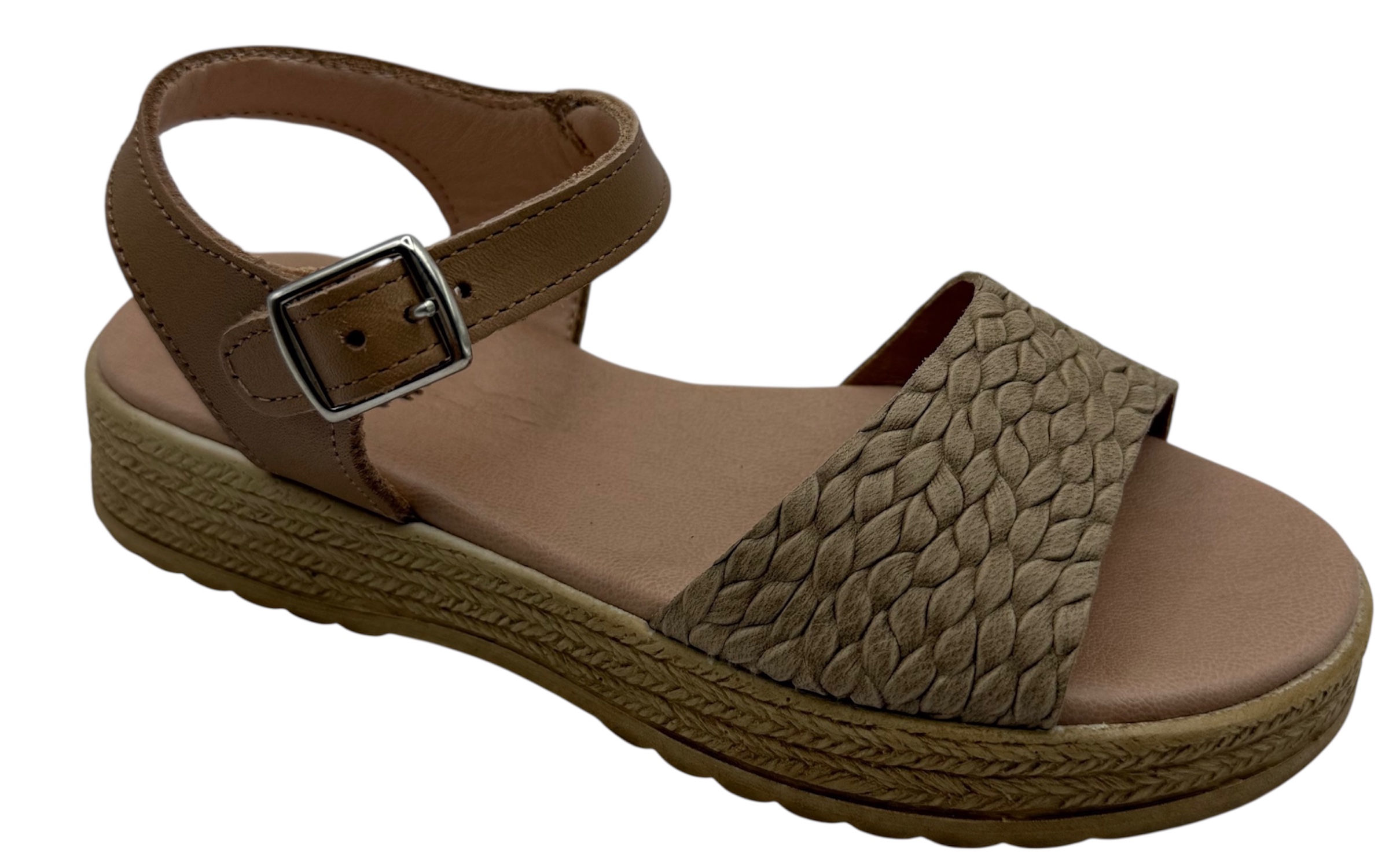 SANDALIA PALA SERPIENTE PIEL GEL