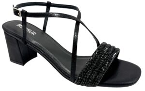 SANDALIA PALITA BRILLOS TIRAS CRUZADAS