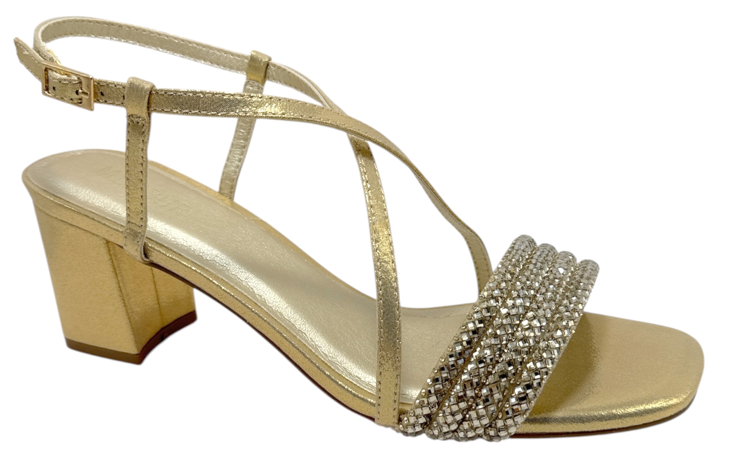 SANDALIA PALITA BRILLOS TIRAS CRUZADAS