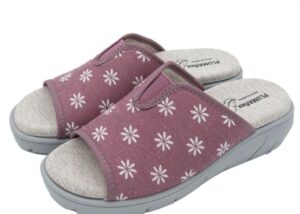 ZUECO ELASTICO FLORES CUÑA PLUMA FLEX