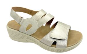 SANDALIA BANDA VELCRO 2 EMPEINE CUÑITA