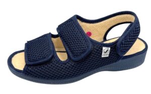 ZAPATILLA SANDALIA TRES VELCROS REJILLA