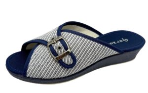 ZAPATILLA PALITA CON HEBILLA CUÑA MEDIA