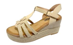 SANDALIA TIRITAS ESPARTO CUÑA PLATAFORMA