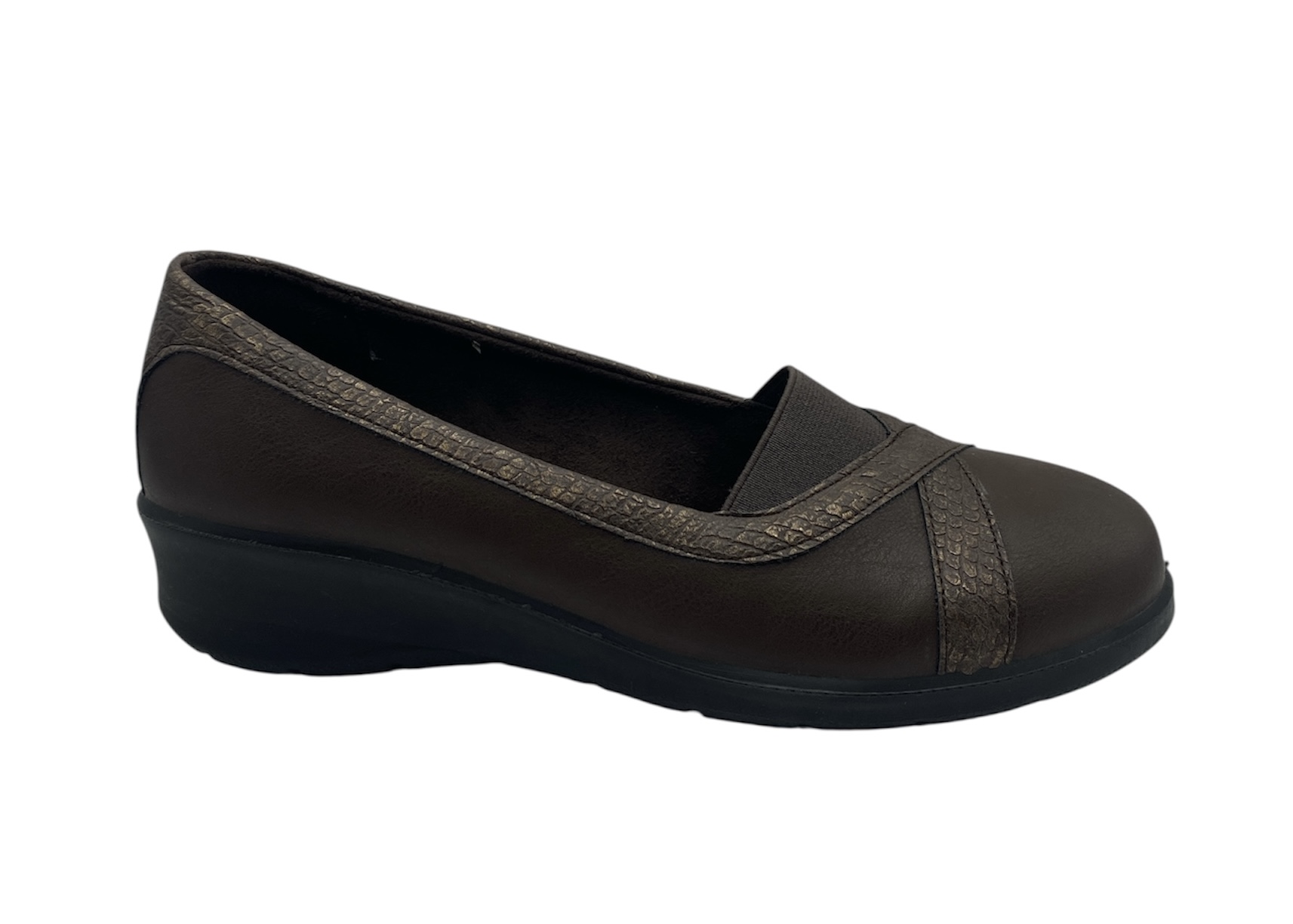 ZAPATO PICO ELASTICO CUÑA Ref. 3822