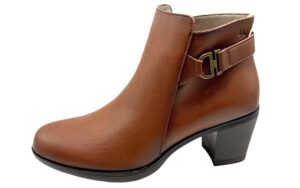 BOTIN PIEL LISO HEBILLITA LATERAL T/ 4CM Ref. R104