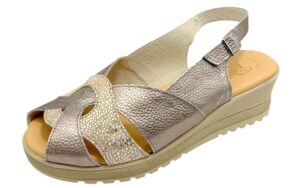 SANDALIA 8 EMPEINE CUÑA PLANTA GEL Ref. 4034