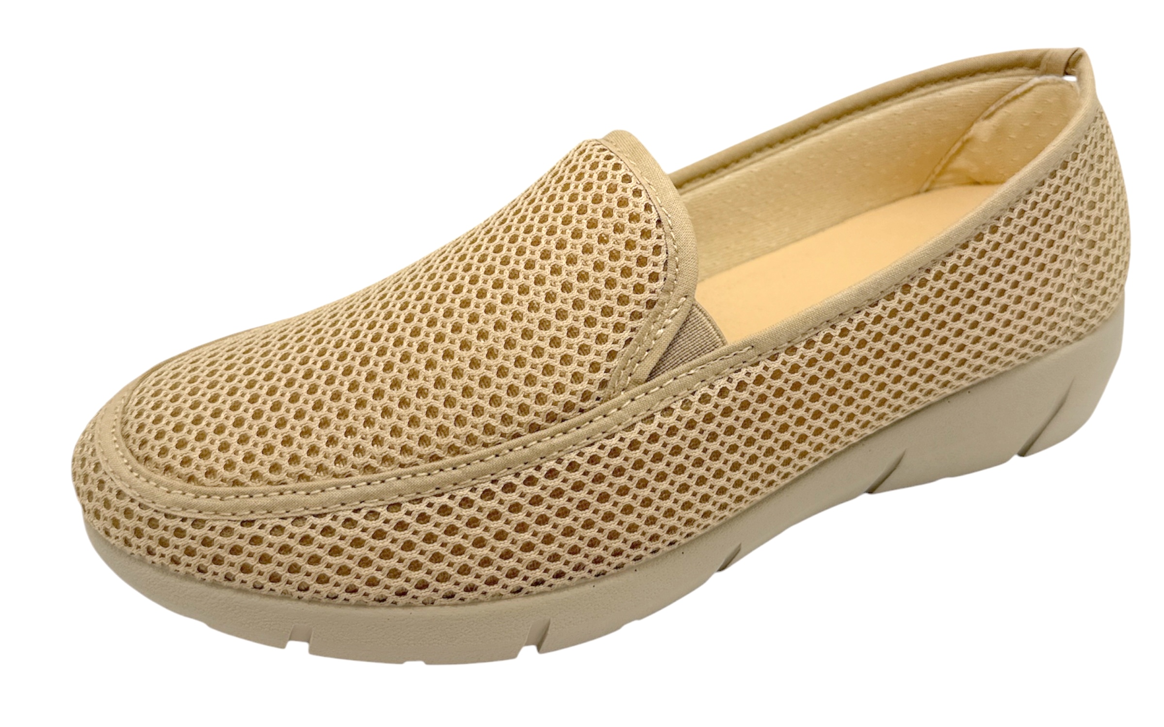 ZAPATILLA CON ELASTIQUITOS Y BORDON CUÑA Ref. 243