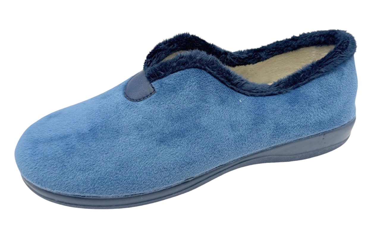 ZAPATILLA ABERTURA VIVO AZUL CUÑITA GEL Ref. 381