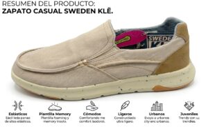 ZAPATO DE LONA CASUAL ELASTICOS MEMORY Ref. KL30929